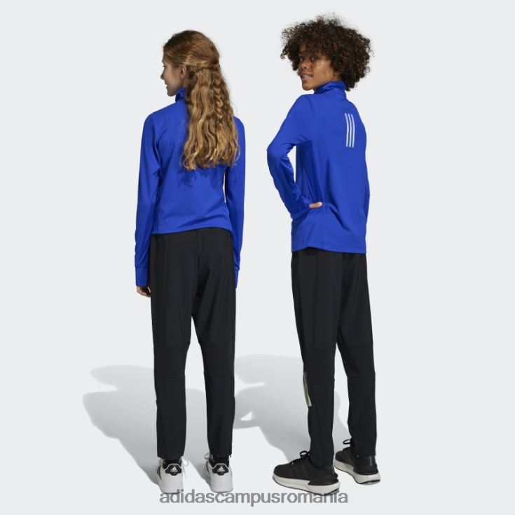 adidas campus romania pantaloni de jogging aeroready cu 3 dungi negri copii negru argintiu J266N218632