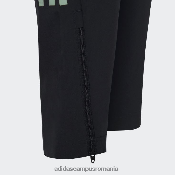adidas campus romania pantaloni de jogging aeroready cu 3 dungi negri copii negru argintiu J266N218632
