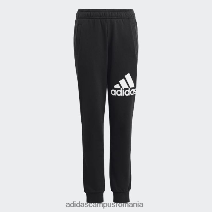 adidas campus romania pantaloni de jogging cu logo mare essentials negri copii alb negru J266N218566