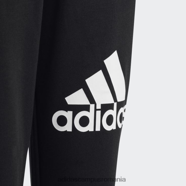 adidas campus romania pantaloni de jogging cu logo mare essentials negri copii alb negru J266N218566