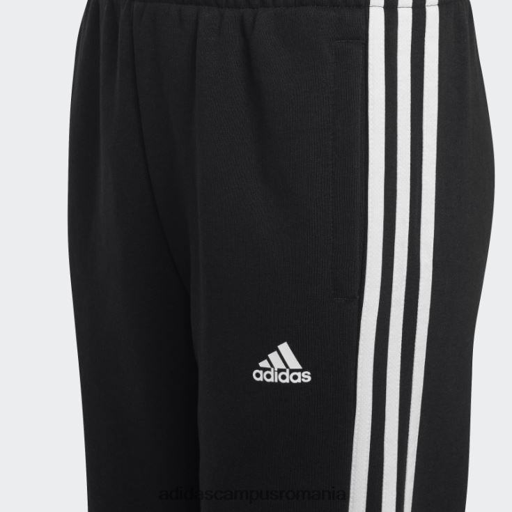 adidas campus romania pantaloni de jogging din fleece cu 3 dungi adidas copii alb negru J266N218555