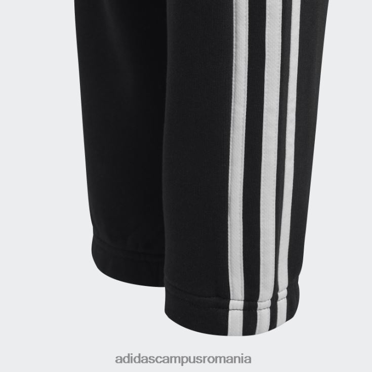 adidas campus romania pantaloni de jogging din fleece cu 3 dungi adidas copii alb negru J266N218555
