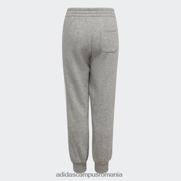 adidas campus romania pantaloni de jogging esențiali gri mediu cu 3 dungi copii gri mediu/alb J266N218618