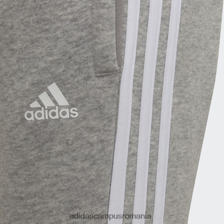 adidas campus romania pantaloni de jogging esențiali gri mediu cu 3 dungi copii gri mediu/alb J266N218618