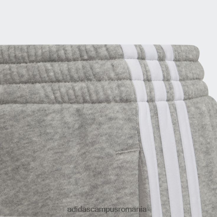 adidas campus romania pantaloni de jogging esențiali gri mediu cu 3 dungi copii gri mediu/alb J266N218618