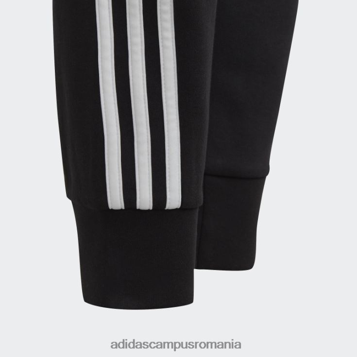 adidas campus romania pantaloni de jogging negri din bumbac cu 3 dungi adidas copii alb negru J266N219137