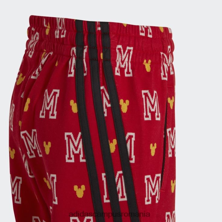 adidas campus romania pantaloni de modă scarlet x disney mickey mouse copii stacojiu/alb/auriu J266N23330