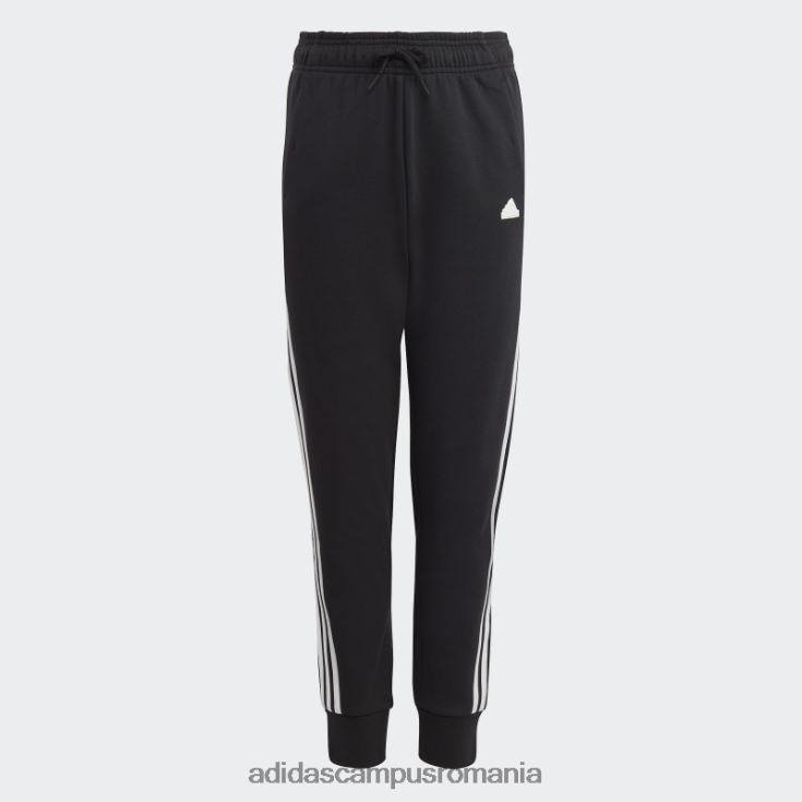 adidas campus romania pantaloni din bumbac cu 3 dungi icoane future negre copii alb negru J266N212065