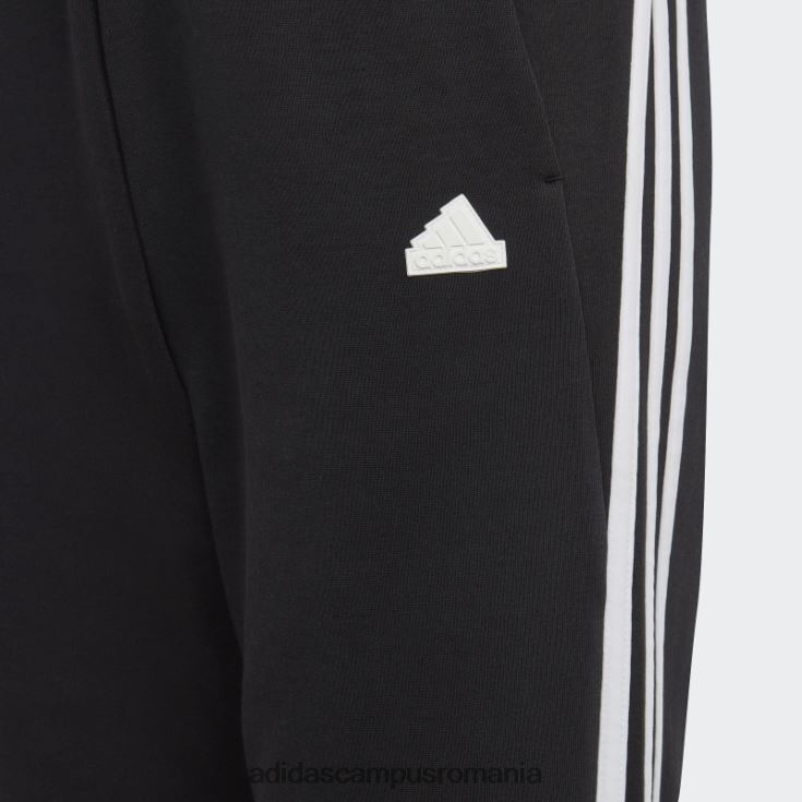adidas campus romania pantaloni din bumbac cu 3 dungi icoane future negre copii alb negru J266N212065