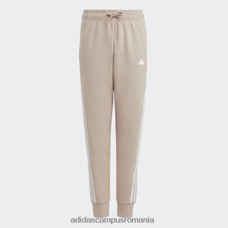 adidas campus romania pantaloni din bumbac cu 3 dungi taupe future icons copii taupe/alb J266N212095