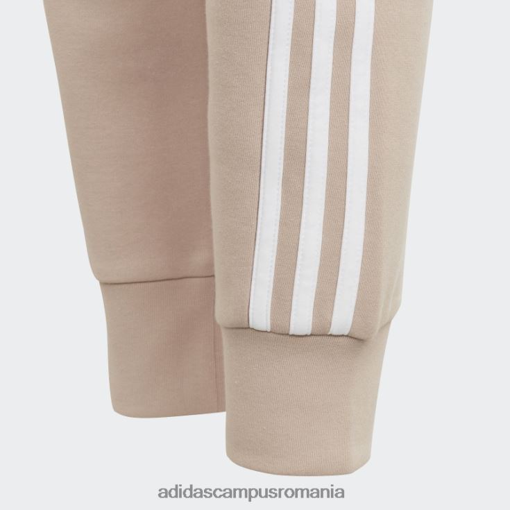 adidas campus romania pantaloni din bumbac cu 3 dungi taupe future icons copii taupe/alb J266N212095