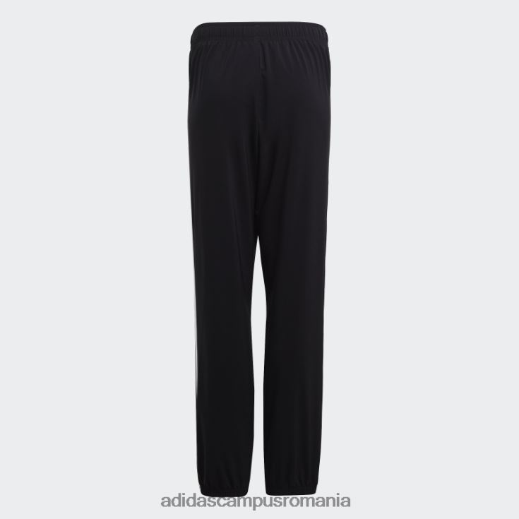 adidas campus romania pantaloni țesuți cu 3 dungi negre copii alb negru J266N211693
