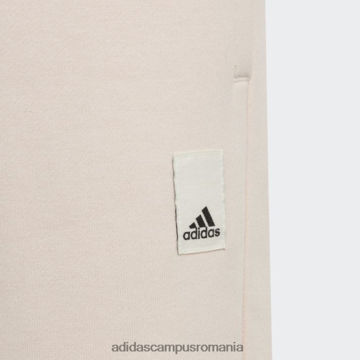 adidas campus romania pantaloni largi din fleece din bumbac quartz lounge adidas copii cuarț/alb/negru J266N212093