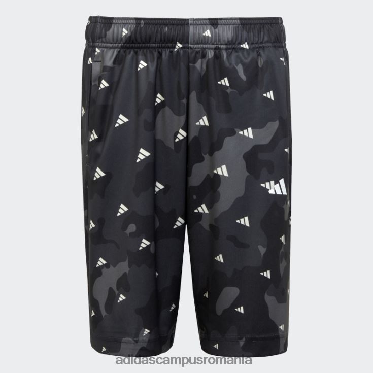 adidas campus romania pantaloni scurți adidas cu ajustări obișnuite cu imprimeu general aeroready de sezon copii gri J266N218489