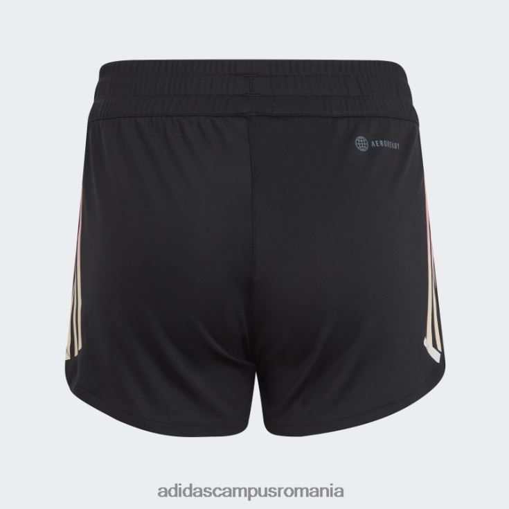 adidas campus romania pantaloni scurți aeroready tricot cu 3 dungi negru copii alb negru J266N219195