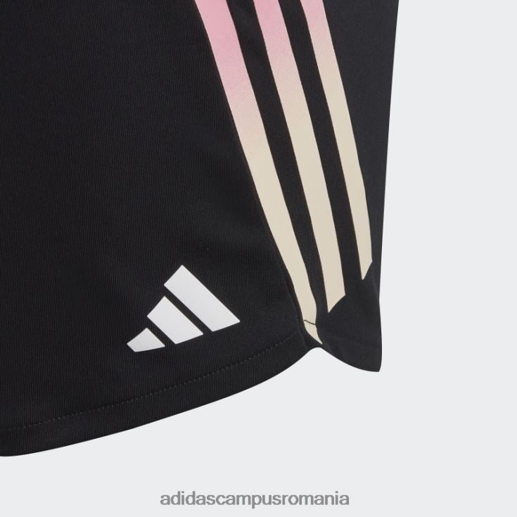 adidas campus romania pantaloni scurți aeroready tricot cu 3 dungi negru copii alb negru J266N219195