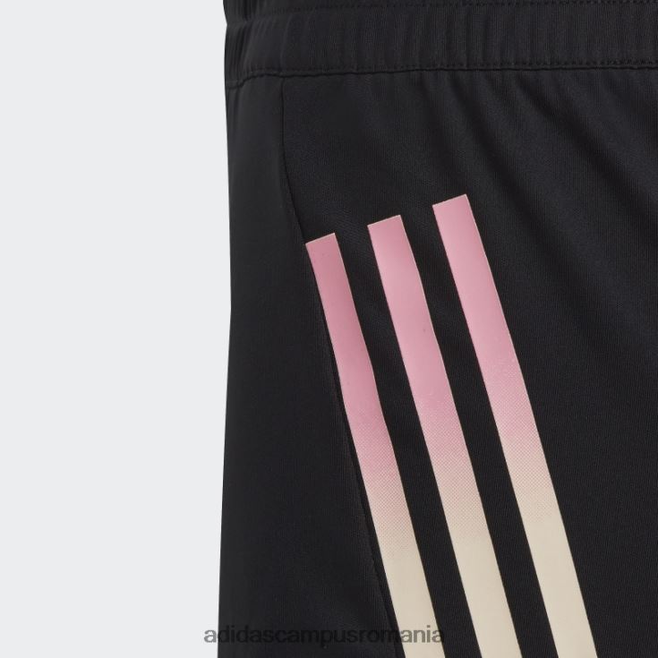 adidas campus romania pantaloni scurți aeroready tricot cu 3 dungi negru copii alb negru J266N219195