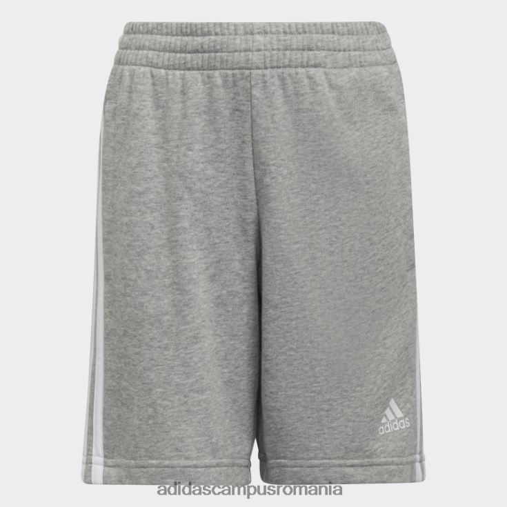 adidas campus romania pantaloni scurți albi cu 3 dungi essentials copii gri mediu/alb J266N211845