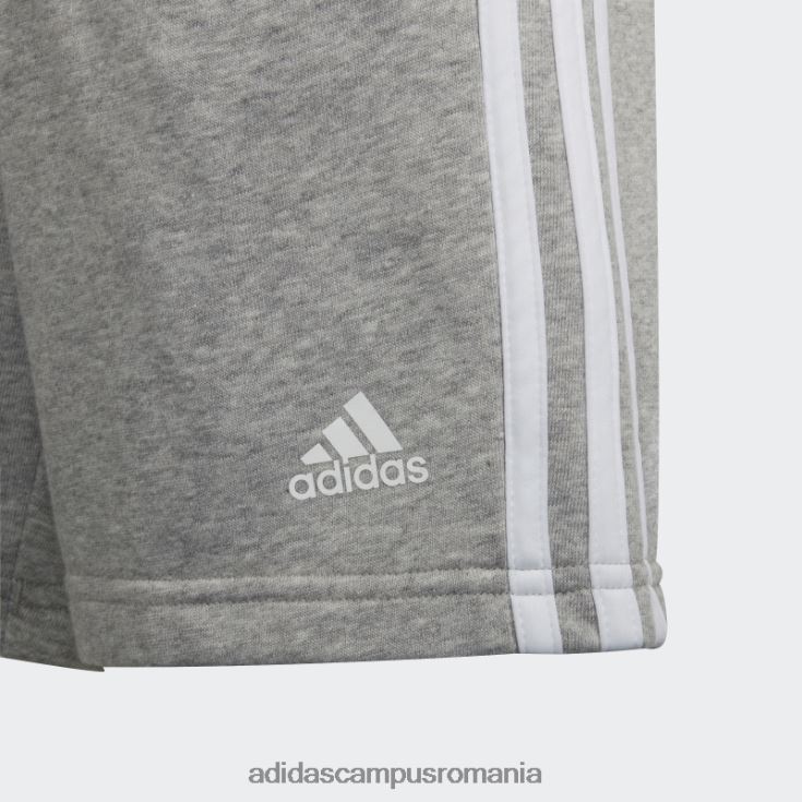 adidas campus romania pantaloni scurți albi cu 3 dungi essentials copii gri mediu/alb J266N211845