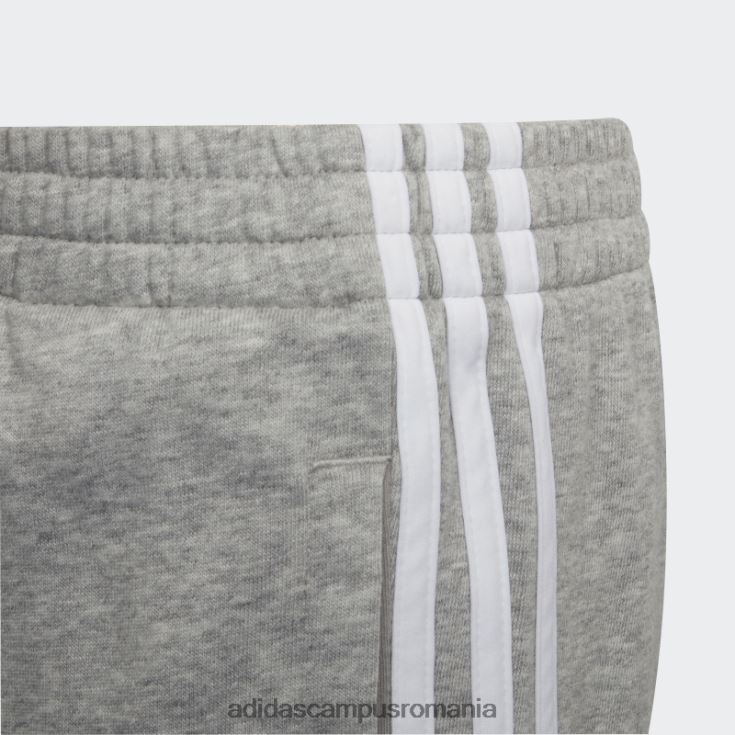 adidas campus romania pantaloni scurți albi cu 3 dungi essentials copii gri mediu/alb J266N211845