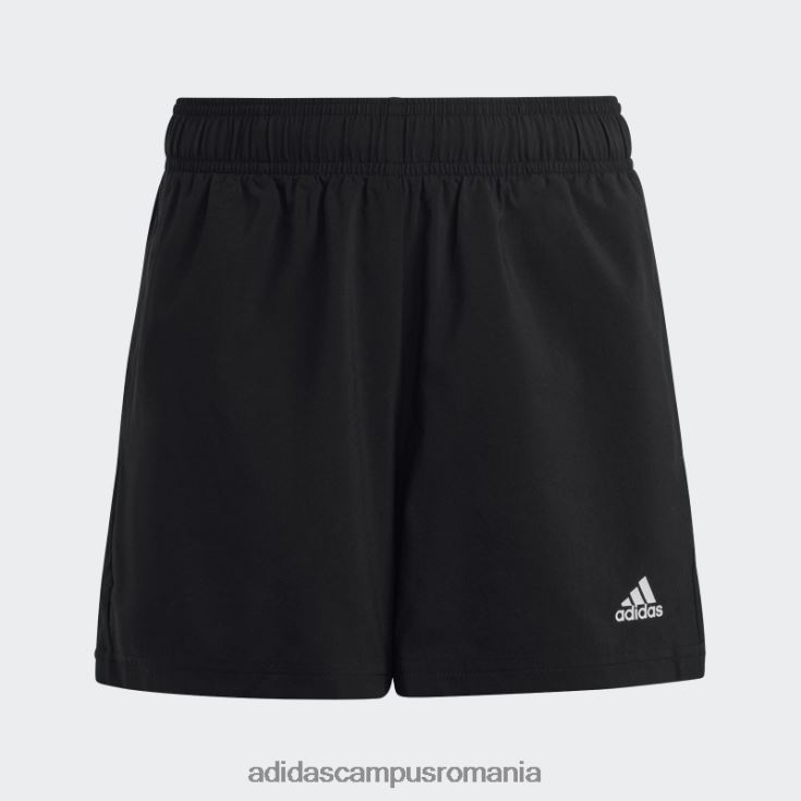 adidas campus romania pantaloni scurți chelsea black essentials cu logo mic copii alb negru J266N23382