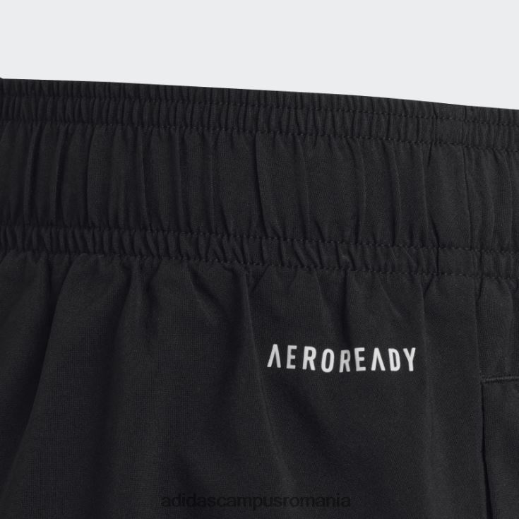 adidas campus romania pantaloni scurți chelsea black essentials cu logo mic copii alb negru J266N23382