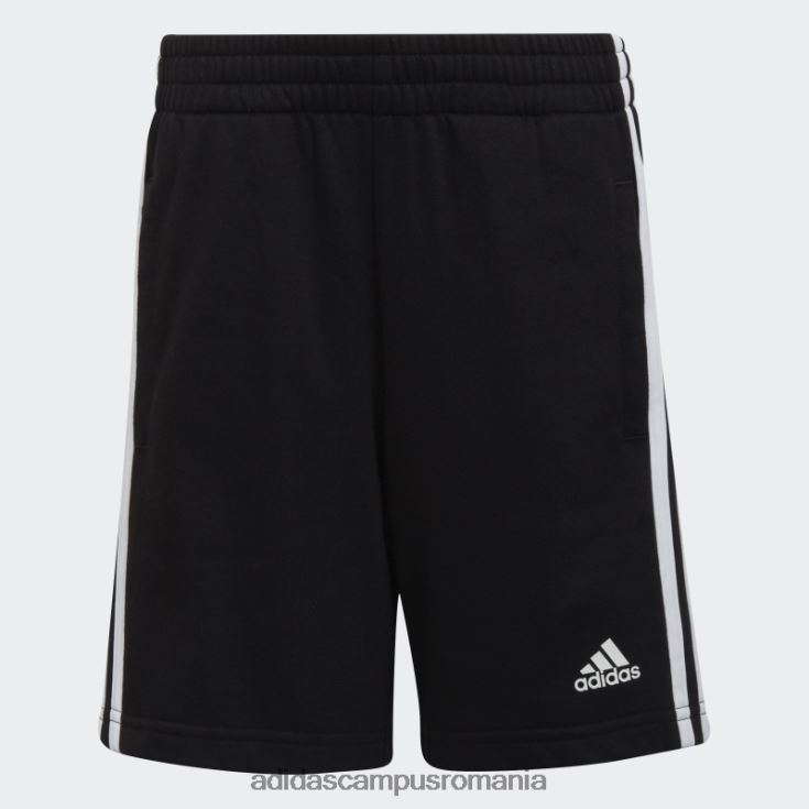 adidas campus romania pantaloni scurți cu 3 dungi alb copii alb negru J266N212045