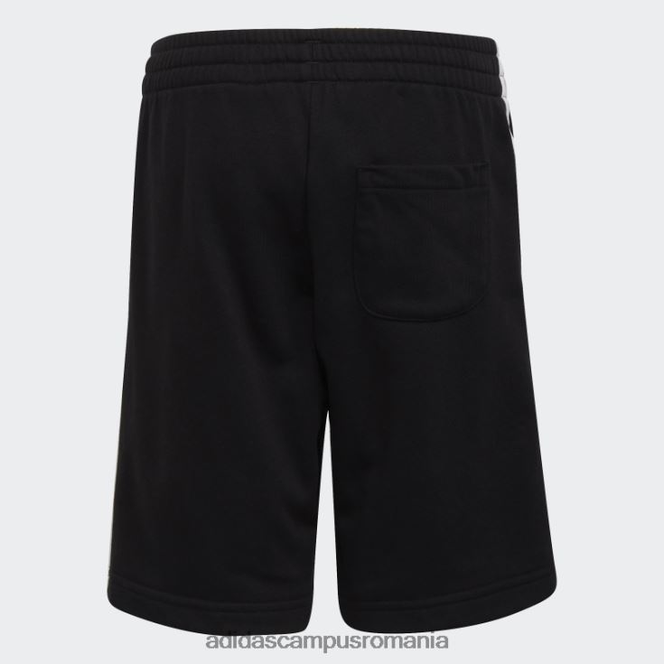 adidas campus romania pantaloni scurți cu 3 dungi alb copii alb negru J266N212045