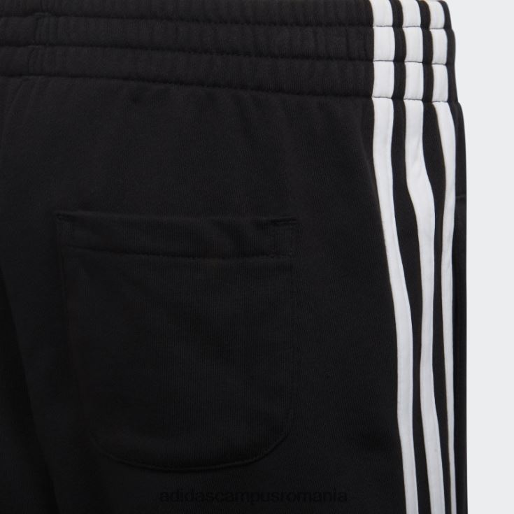 adidas campus romania pantaloni scurți cu 3 dungi alb copii alb negru J266N212045