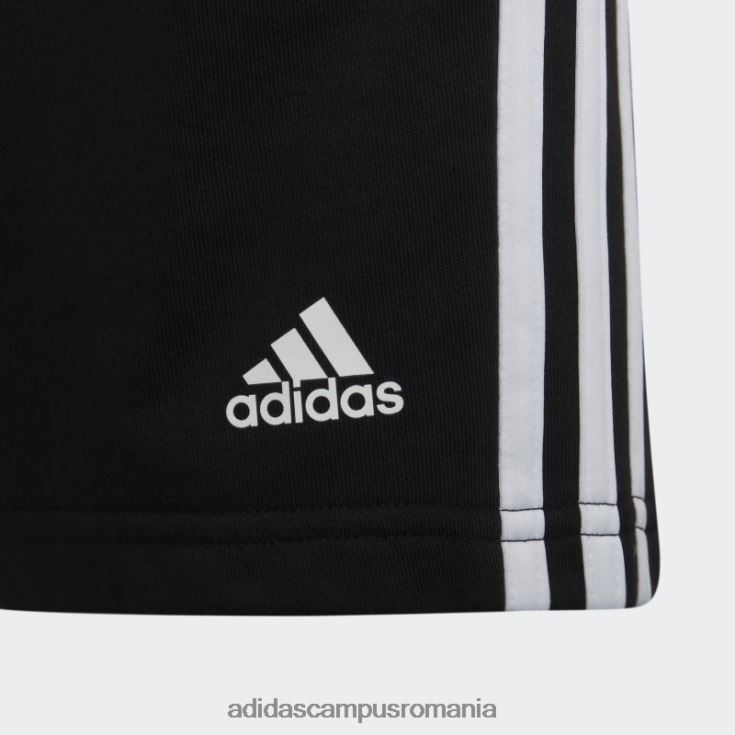 adidas campus romania pantaloni scurți cu 3 dungi alb copii alb negru J266N212045