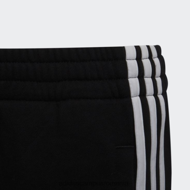 adidas campus romania pantaloni scurți cu 3 dungi alb copii alb negru J266N212045