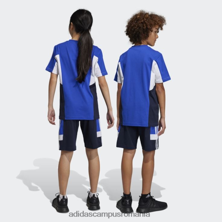 adidas campus romania pantaloni scurți cu 3 dungi ink colorblock cu ajustare normală copii cerneală/albastru/alb J266N211818