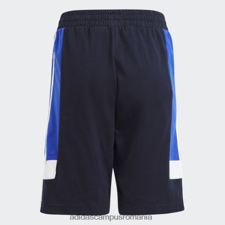 adidas campus romania pantaloni scurți cu 3 dungi ink colorblock cu ajustare normală copii cerneală/albastru/alb J266N211818