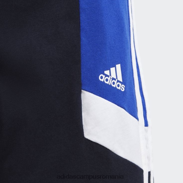 adidas campus romania pantaloni scurți cu 3 dungi ink colorblock cu ajustare normală copii cerneală/albastru/alb J266N211818