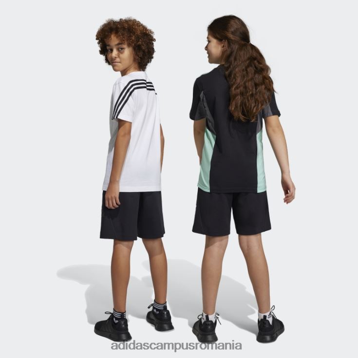 adidas campus romania pantaloni scurți de 8 inchi cu sigla black future icons copii negru J266N218598