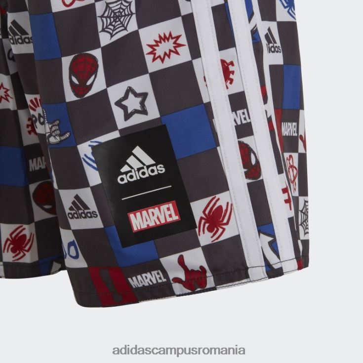 adidas campus romania pantaloni scurți de baie alb x marvel\'s spider-man copii alb/stacojiu/albastru/negru J266N218495