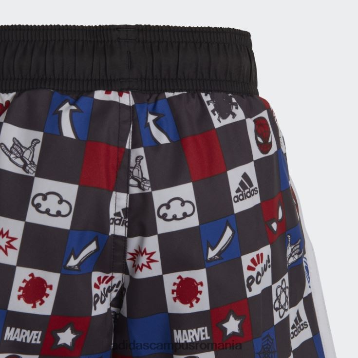 adidas campus romania pantaloni scurți de baie alb x marvel\'s spider-man copii alb/stacojiu/albastru/negru J266N218495