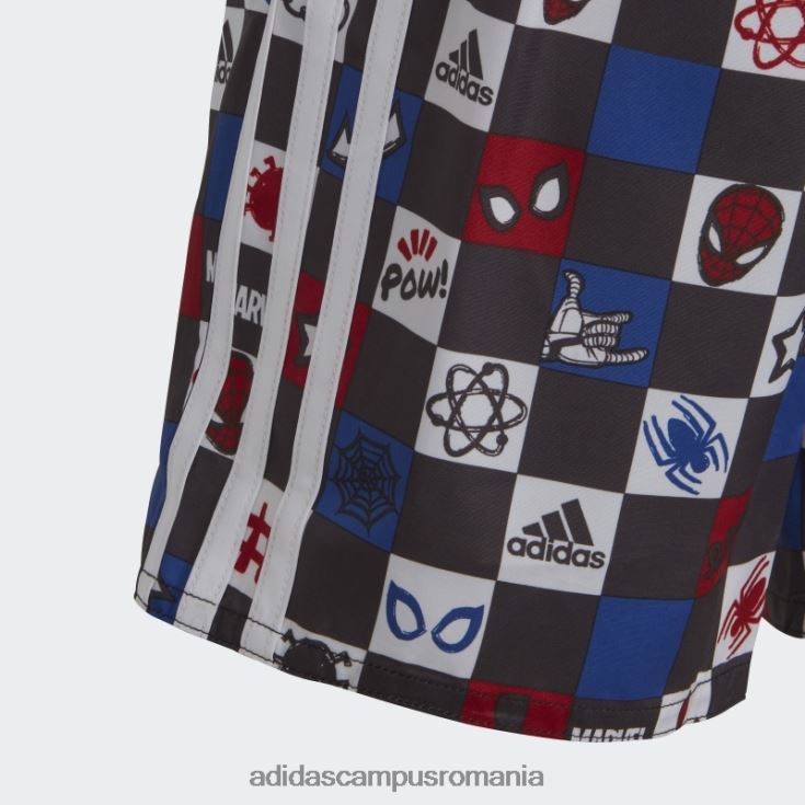adidas campus romania pantaloni scurți de baie alb x marvel\'s spider-man copii alb/stacojiu/albastru/negru J266N218495