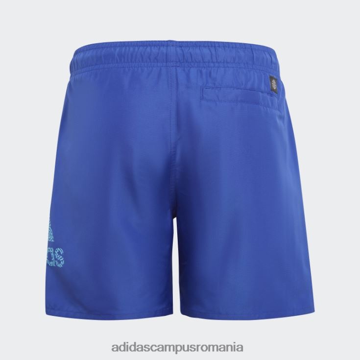 adidas campus romania pantaloni scurți de baie clx logo albastru adidas copii albastru/cian J266N218585