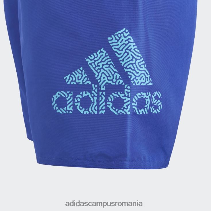 adidas campus romania pantaloni scurți de baie clx logo albastru adidas copii albastru/cian J266N218585