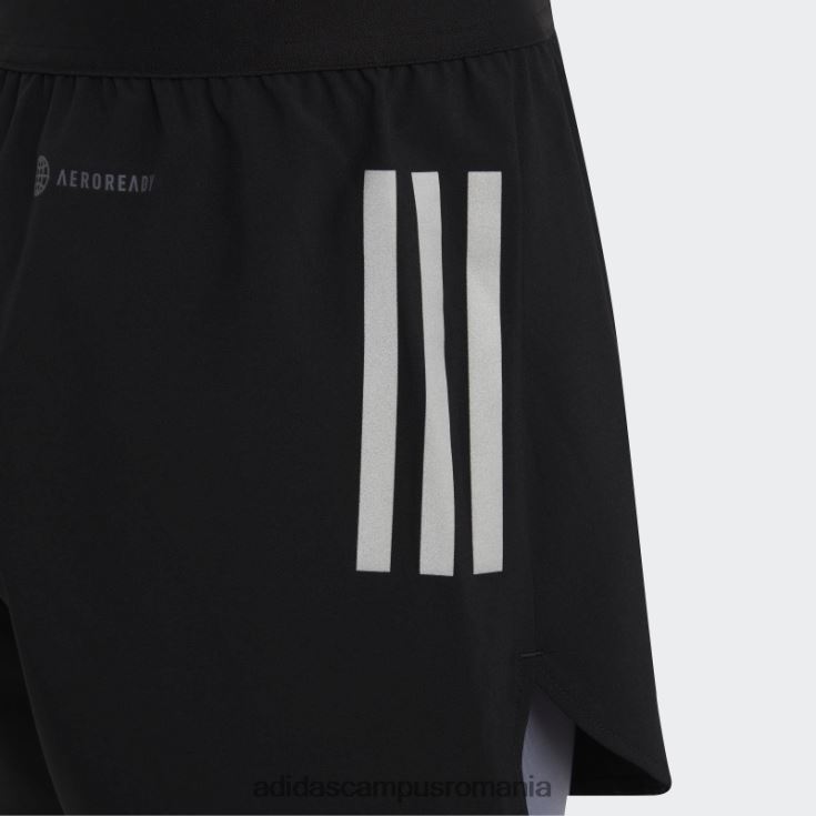 adidas campus romania pantaloni scurți țesuți aeroready doi în unu negru adidas copii negru/argintiu violet/argintiu J266N219170