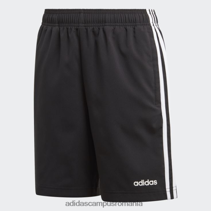 adidas campus romania pantaloni scurți țesuți cu 3 dungi adidas copii alb negru J266N219035