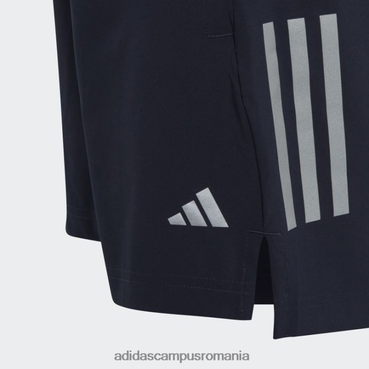 adidas campus romania pantaloni scurți țesuți cu 3 dungi aeroready fierbinți argintii copii cerneală/argint J266N218277