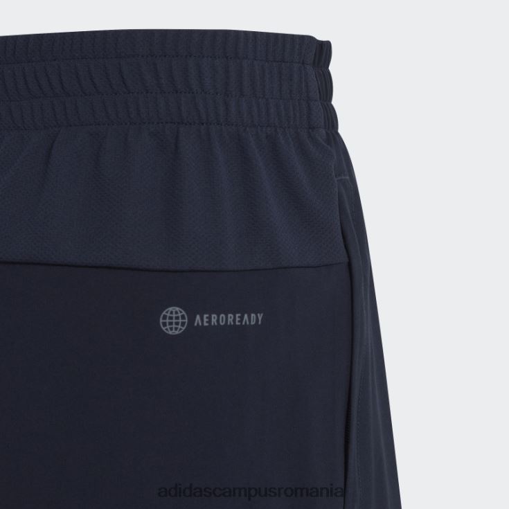adidas campus romania pantaloni scurți țesuți cu 3 dungi aeroready fierbinți argintii copii cerneală/argint J266N218277
