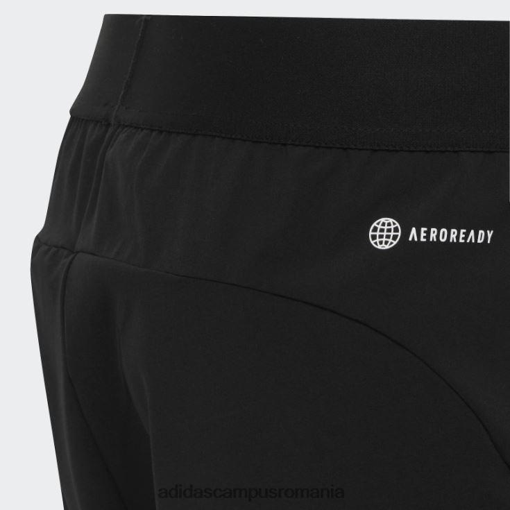 adidas campus romania pantaloni scurți țesuți cu logo aeroready cu iconițe de tren negre copii negru/albastru J266N211740