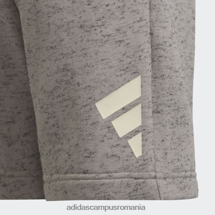 adidas campus romania pantaloni scurți mgh gri solid future icons 3 dungi adidas copii mgh solid gri/alb J266N23813