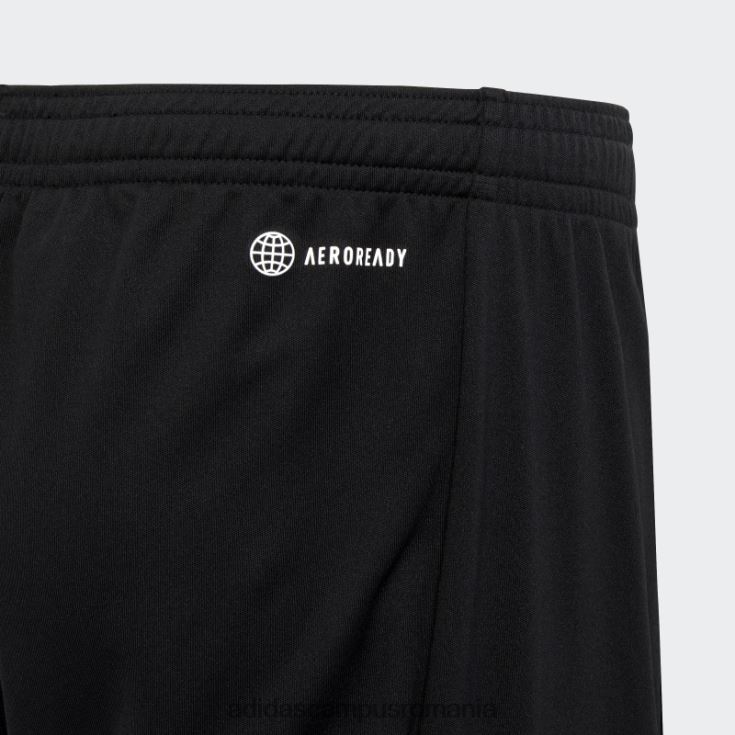 adidas campus romania pantaloni scurți negri cu logo-ul aeroready esențiali pentru trenuri copii alb negru J266N211759