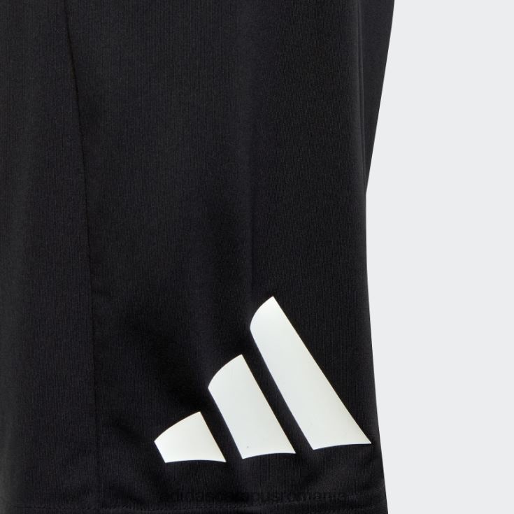 adidas campus romania pantaloni scurți negri cu logo-ul aeroready esențiali pentru trenuri copii alb negru J266N211759