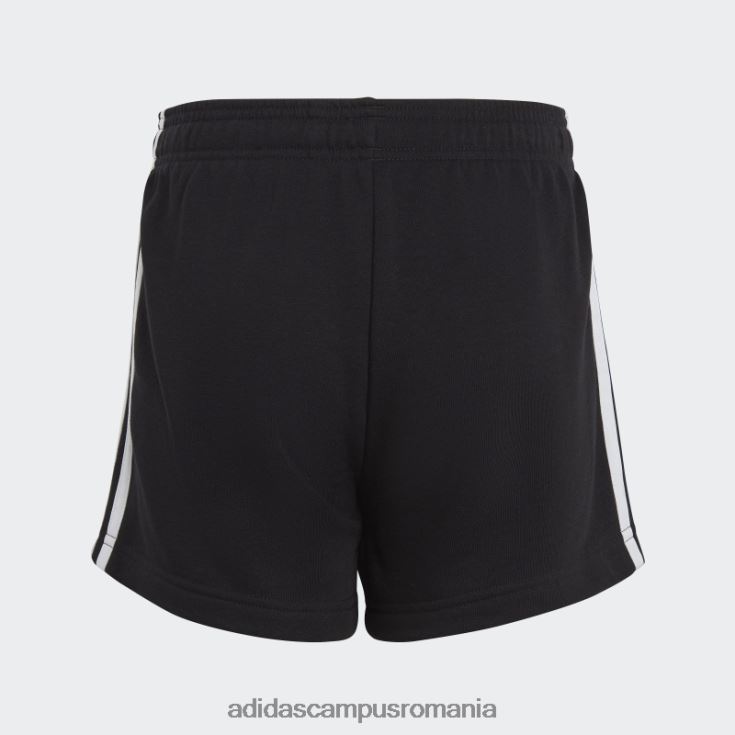 adidas campus romania pantaloni scurți negri essentials cu 3 dungi copii alb negru J266N219181
