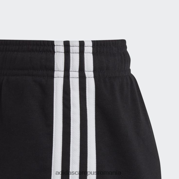 adidas campus romania pantaloni scurți negri essentials cu 3 dungi copii alb negru J266N219181